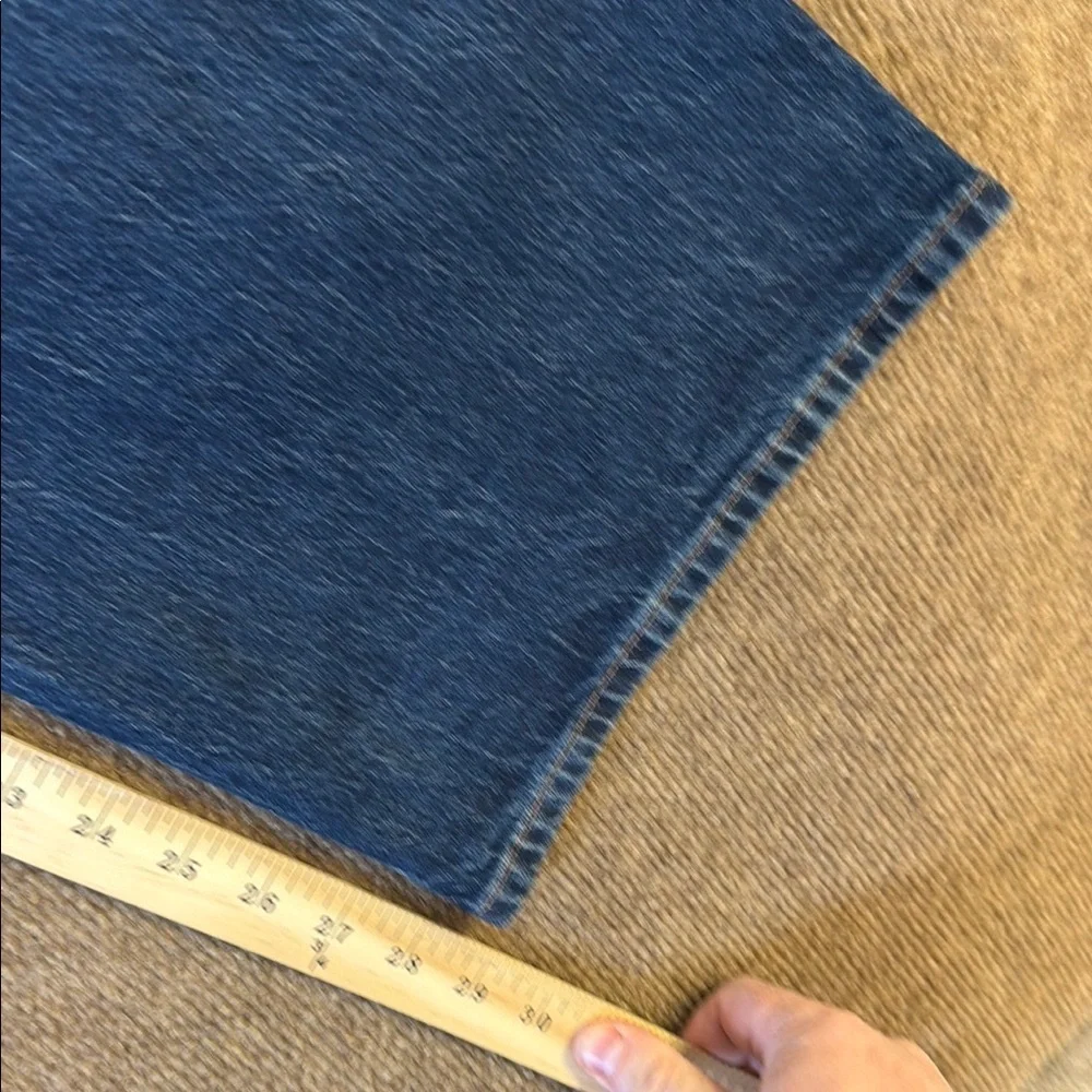 J. Crew Full Length Wide Leg Jeans Button Fly Blue Denim Women Size 33 NWT New